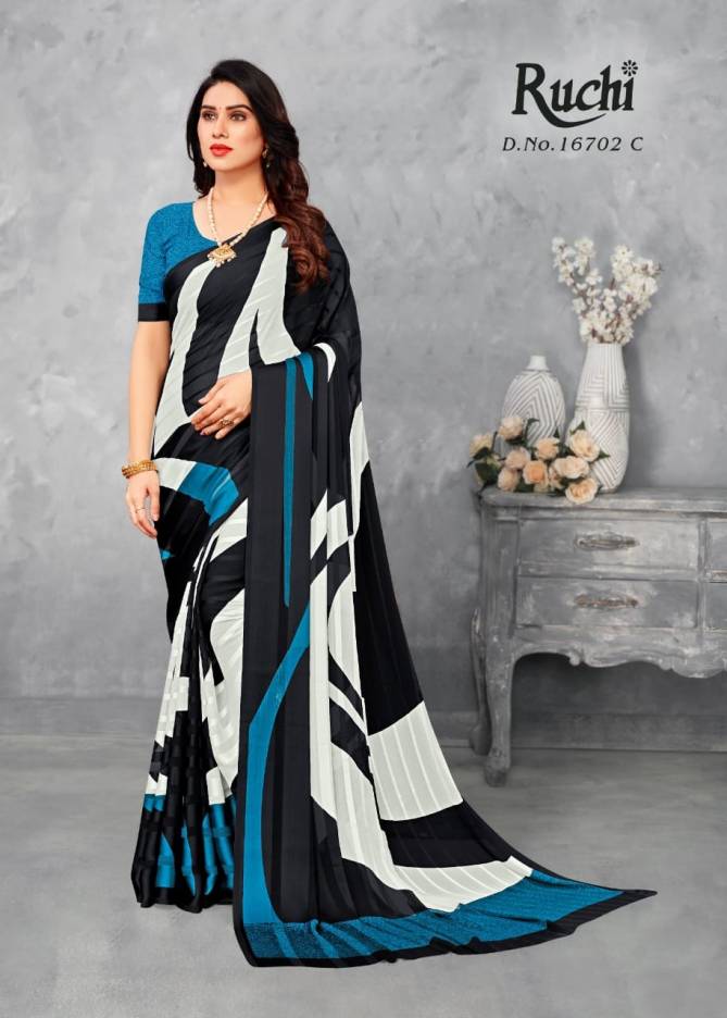 Ruchi Vartika Silk Printed Designer Regular Wear Designer Saree Collection